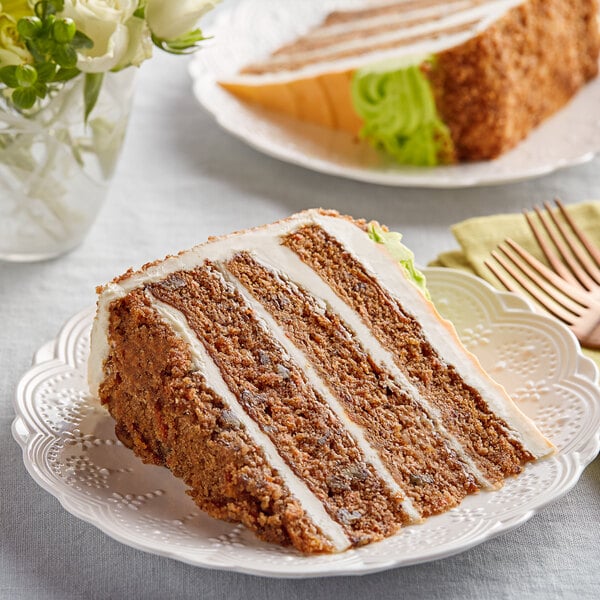 David's Cookies Annie's 14-Slice Pre-Cut Carrot Persuasion Cake 9 lb. - 2/Case
