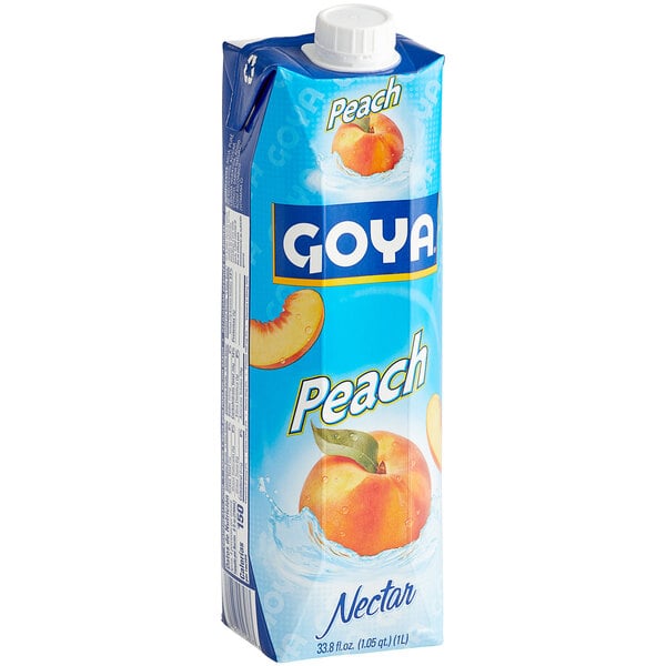 Goya 33.8 fl. oz. Peach Nectar - 12/Case