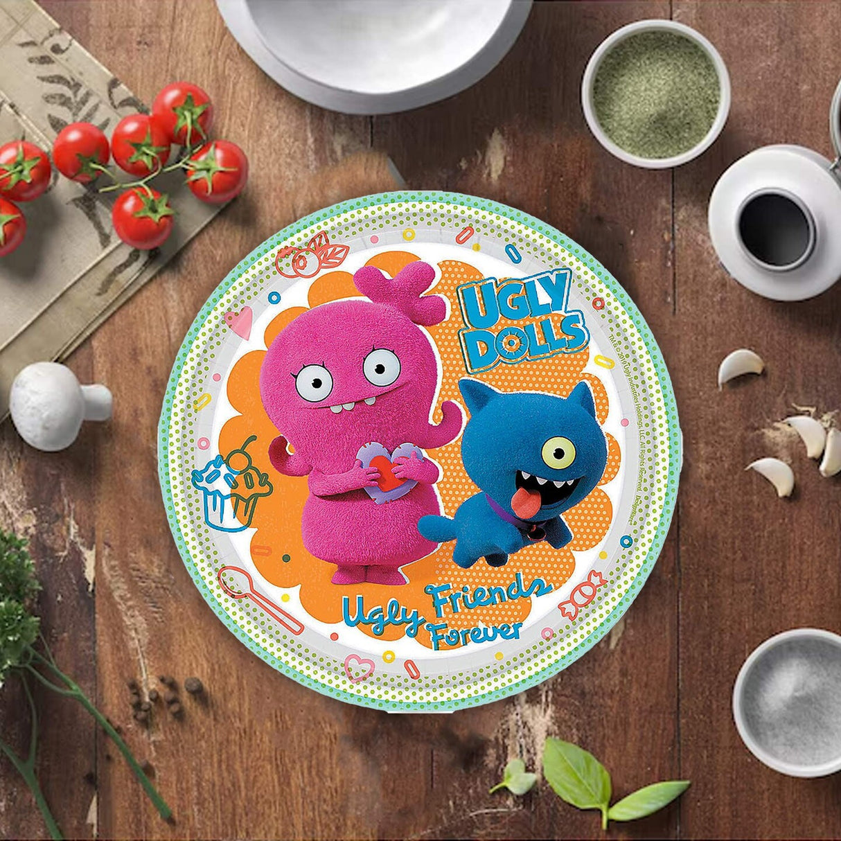 8 Count UglyDolls Moxy and Ugly Dog Paper Dessert Plates 7 Inch Kids Birthday Party Plates