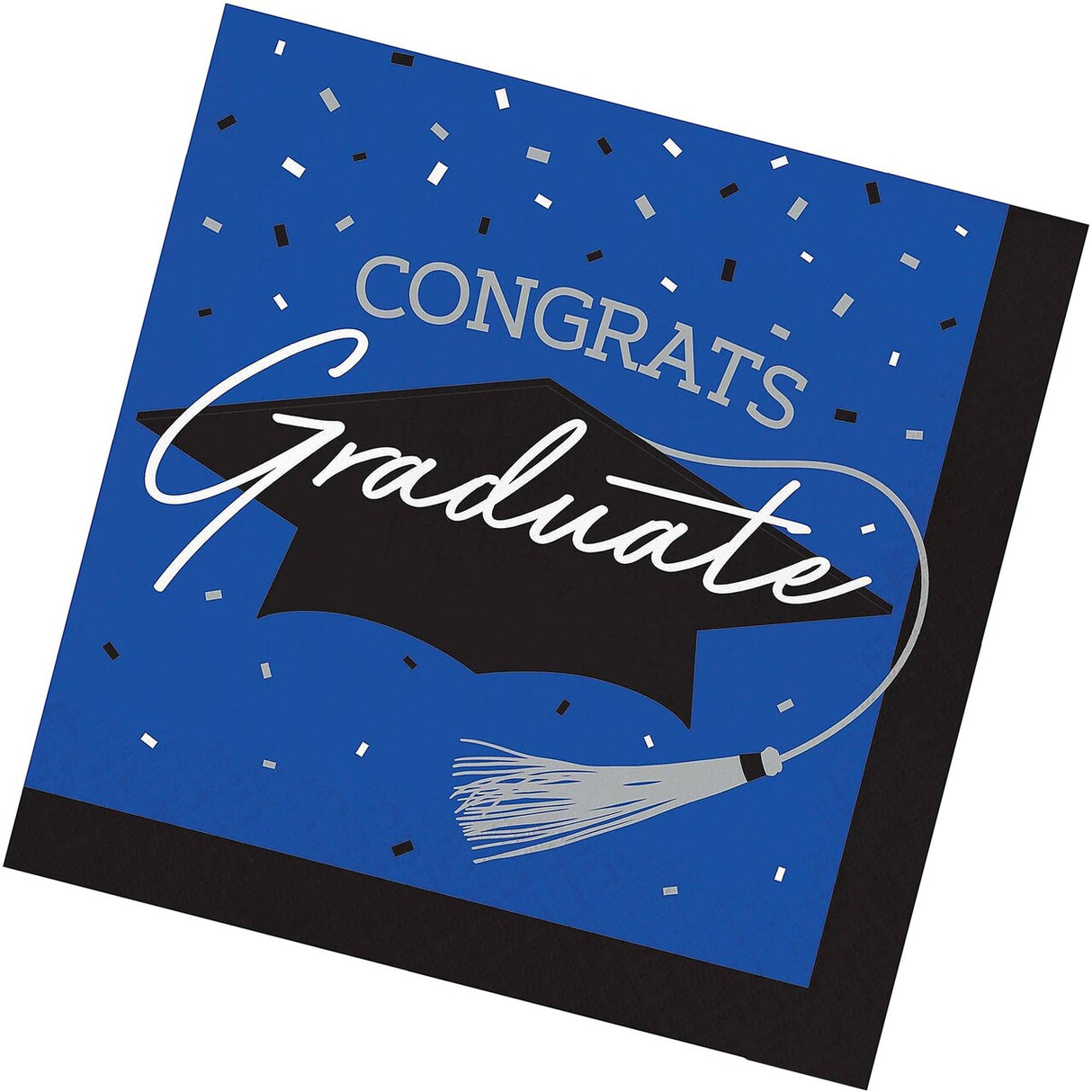 Creative Converting School Spirit Blue Graduation Dinner Napkins – 108ct