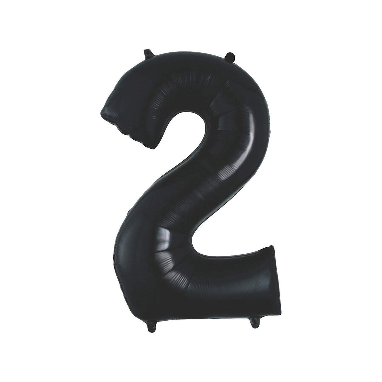 34" Black Number 2 Shaped Mylar Balloon – Fun and Festive for Any Occasion