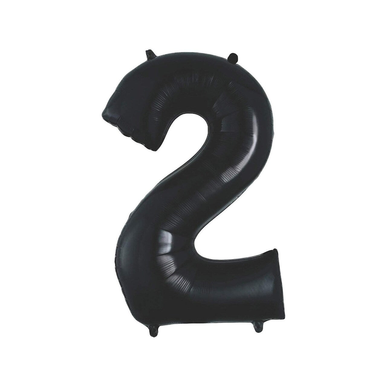 34" Black Number 2 Shaped Mylar Balloon – Fun and Festive for Any Occasion
