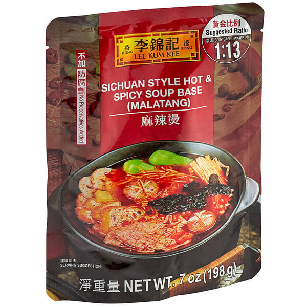 Lee Kum Kee Sichuan-Style Hot and Spicy Soup Base Malatang 7 oz. - 12/Case