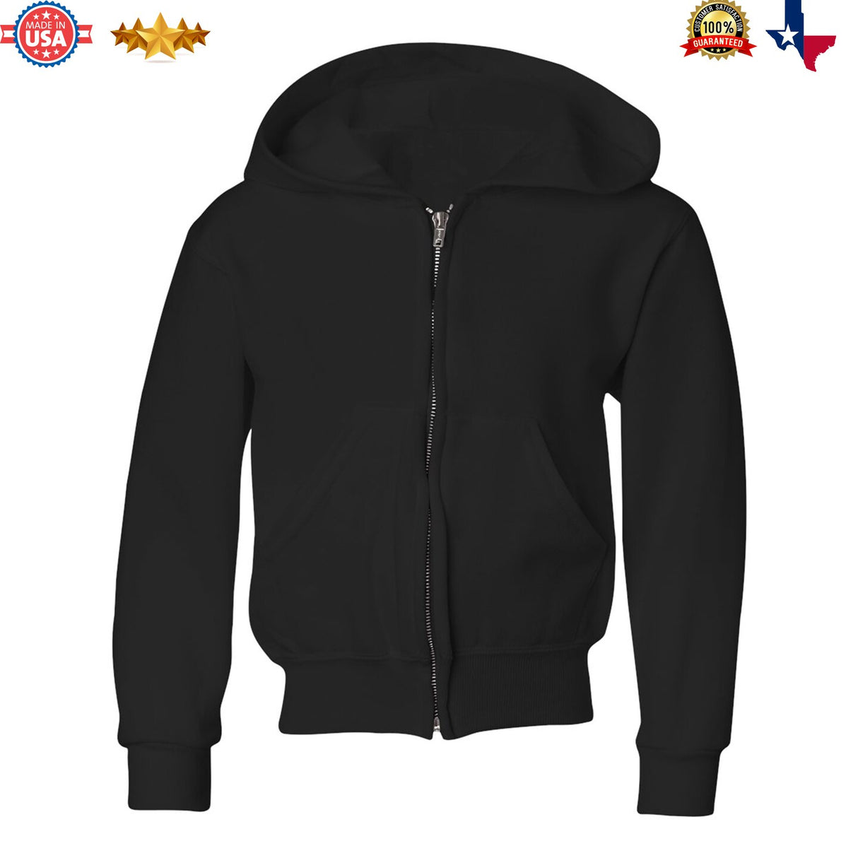 JERZEES® NuBlend Youth Full Zip Hooded Sweatshirt