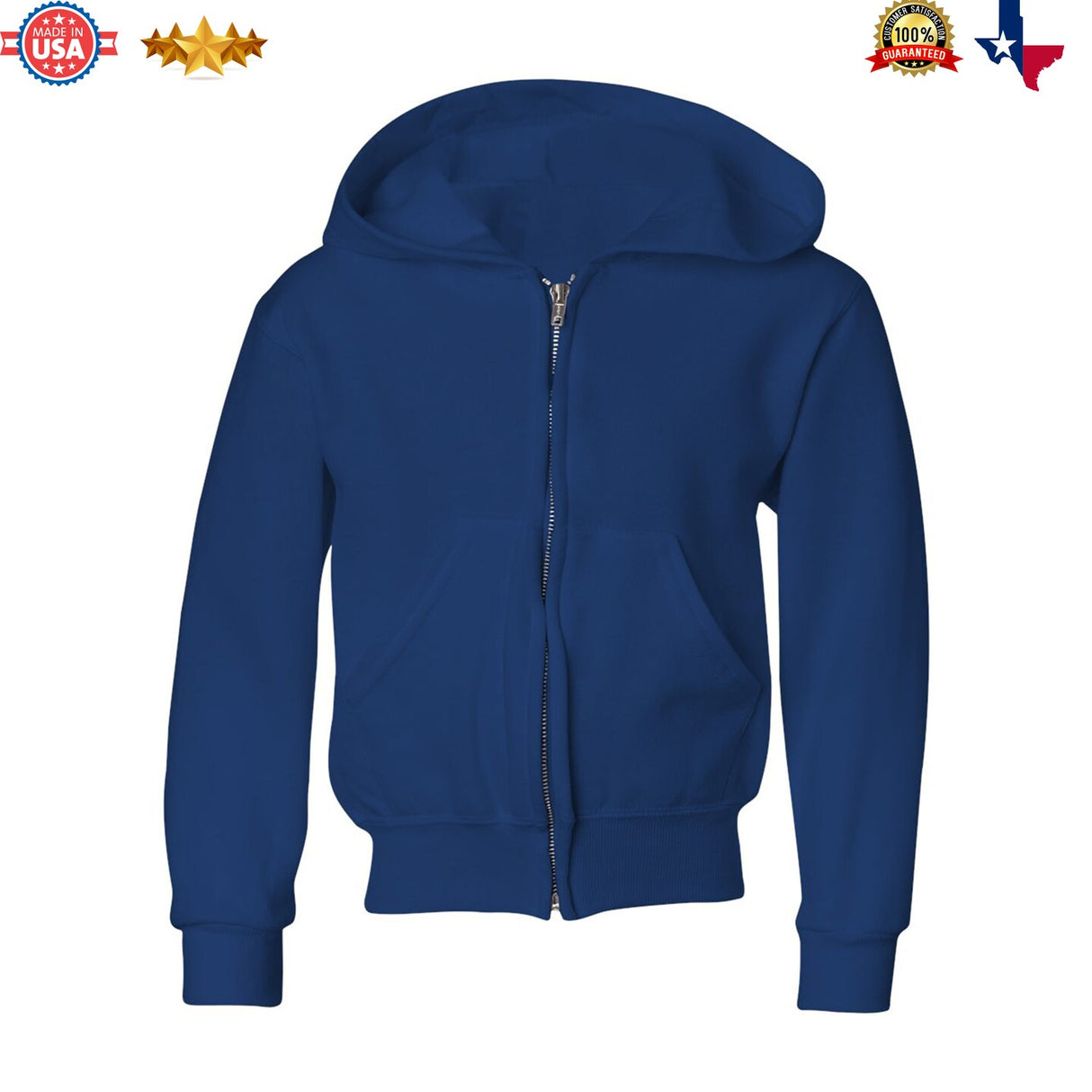 JERZEES® NuBlend Youth Full Zip Hooded Sweatshirt