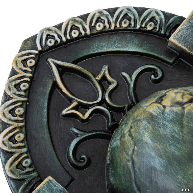 21" Tombstone with 3D Skull Halloween Decoration