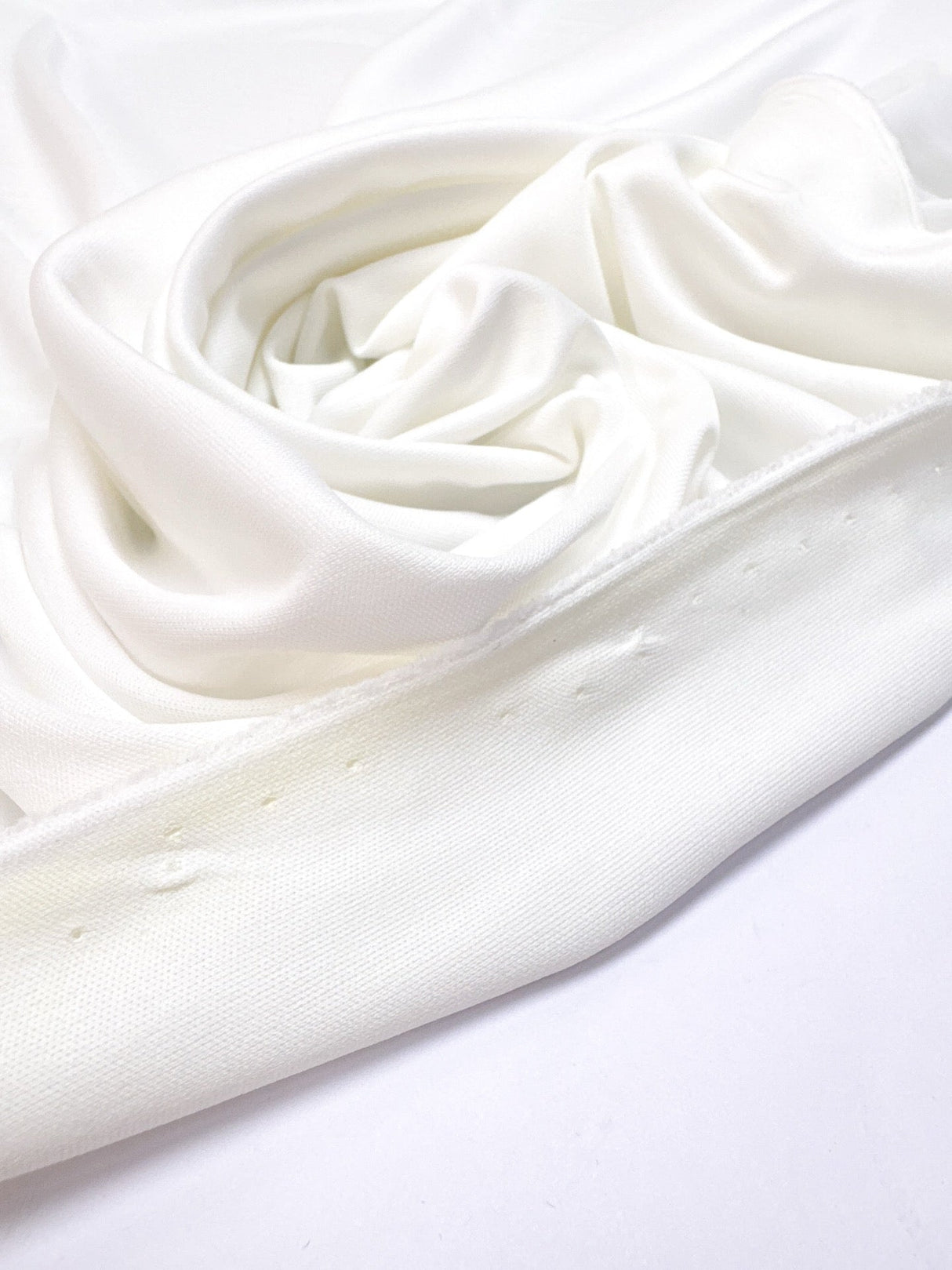 Polyamide Elastane Knitted Fabric White