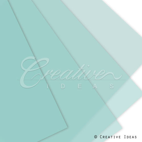 22" X 22" Translucent Floral Wrap-20 Pcs (Tropic Blue)
