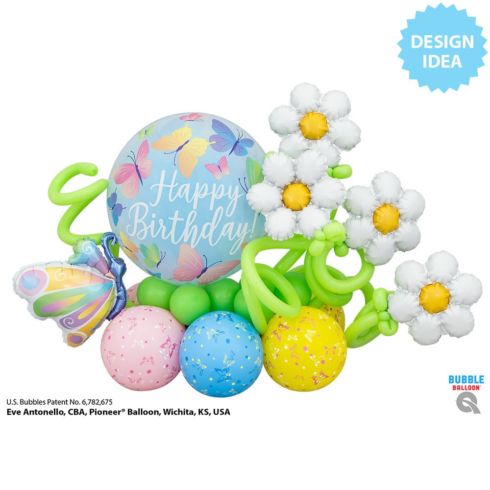 Bubble Balloon Birthday Soft Butterflies