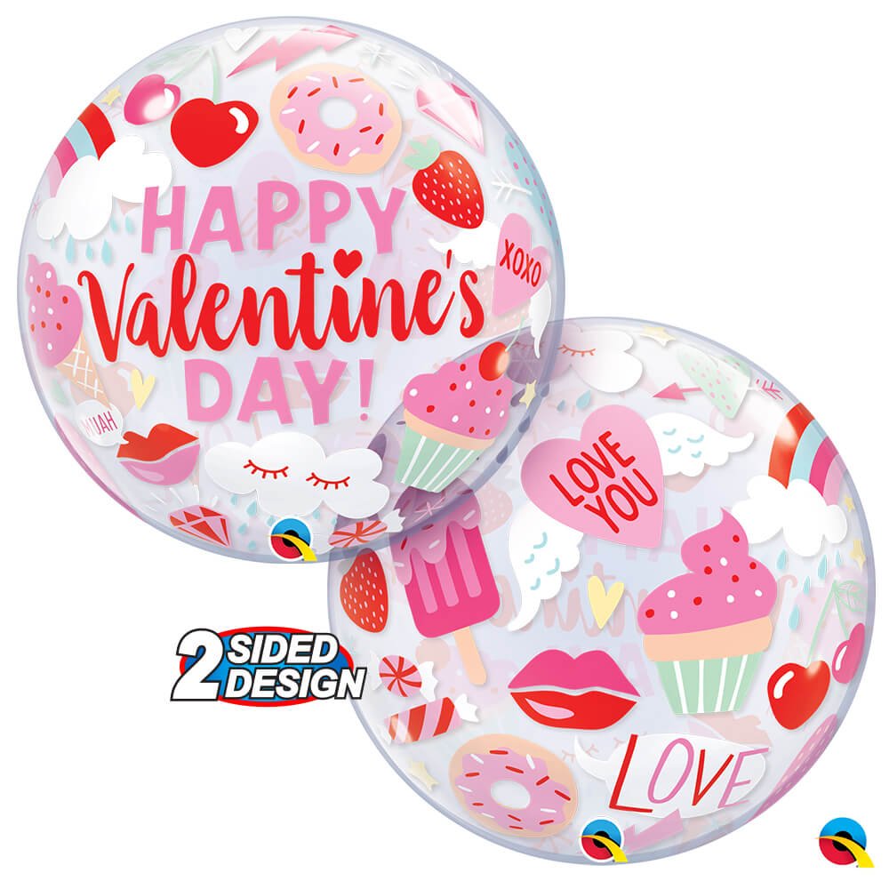 Valentine's Bubble Balloon 22 Inch