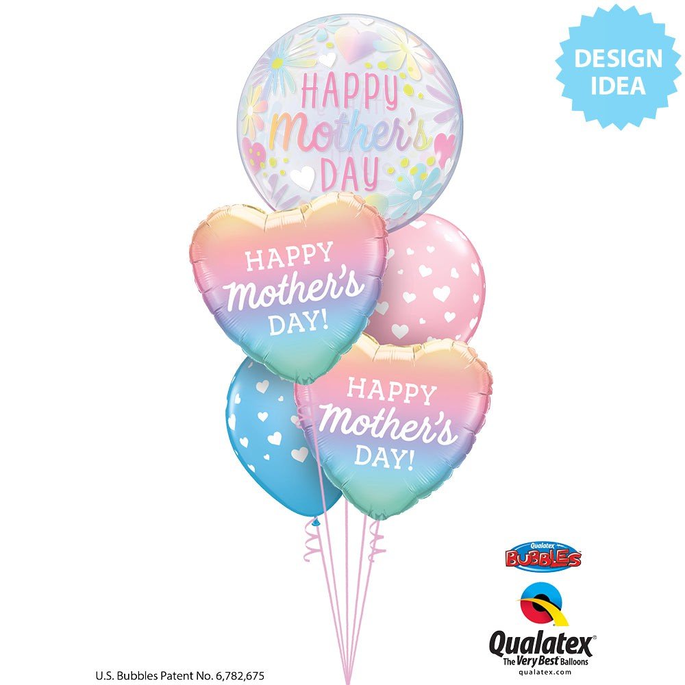 Bubble Balloon Mother's Day Floral Pastel
