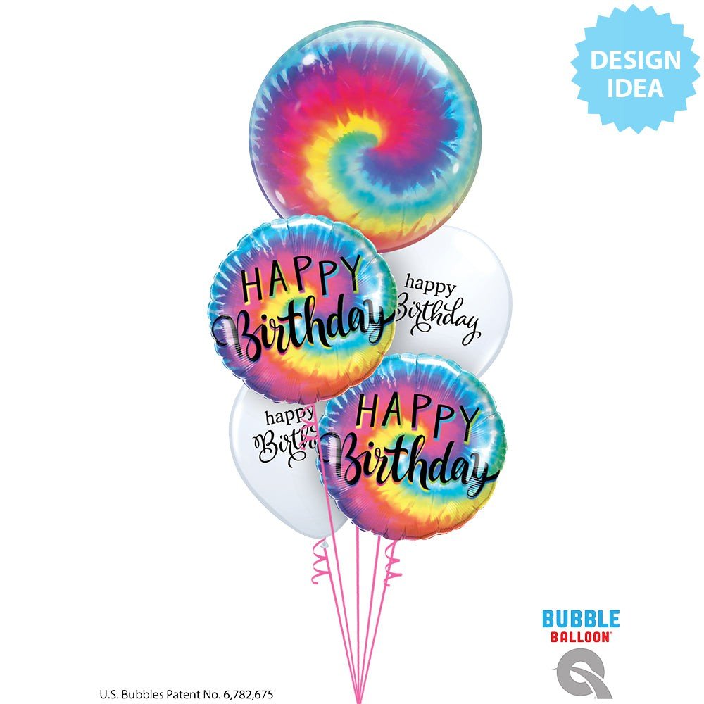 Bubble Balloon Tie Dye Swirls