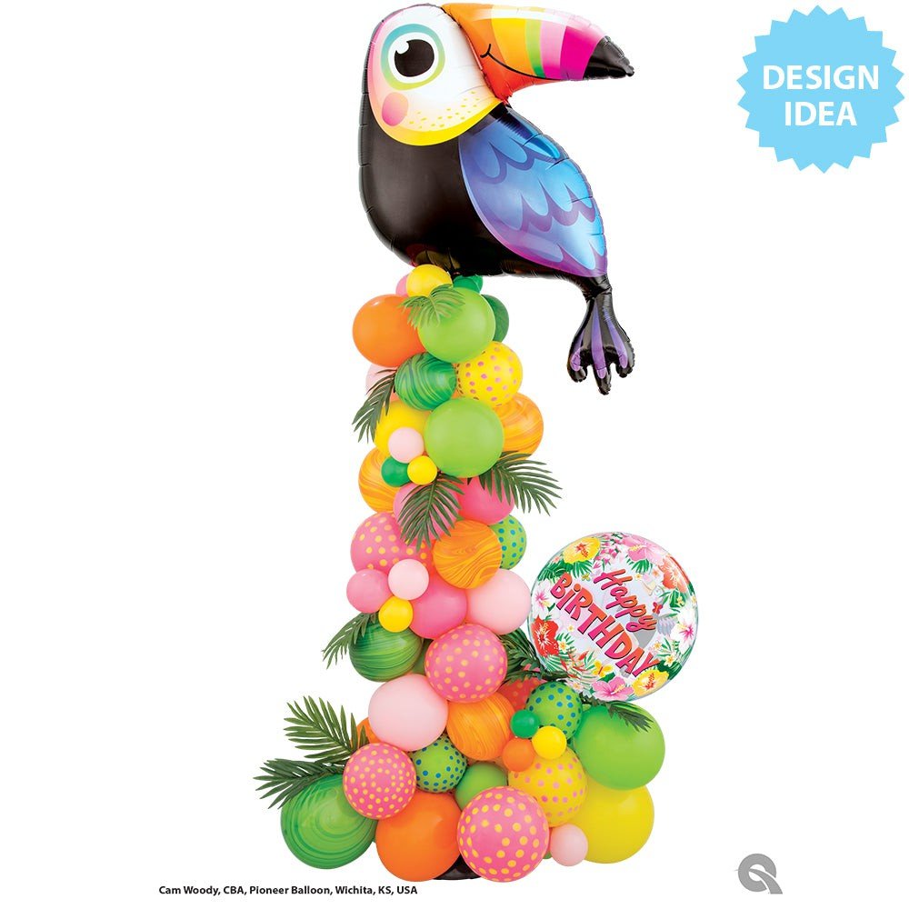 Bubble Balloon Tropical Birthday Party