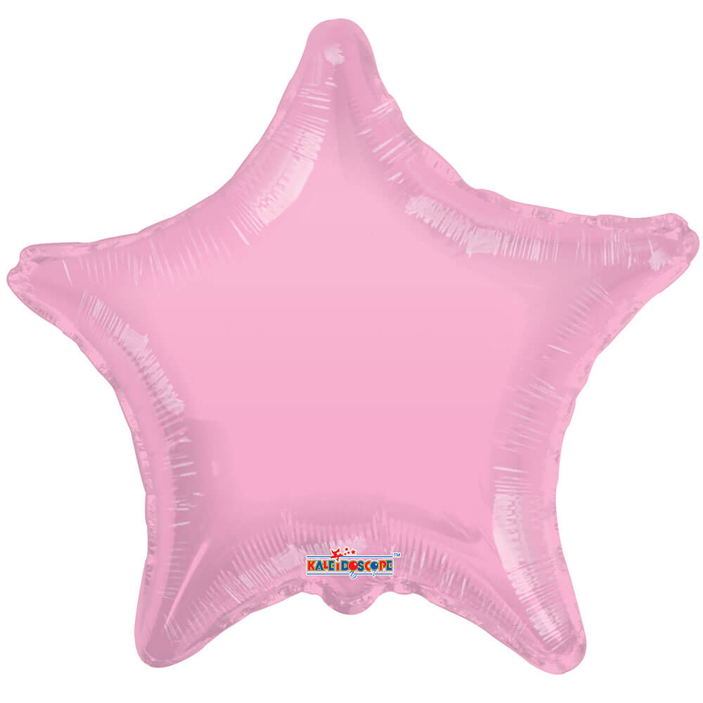 Star Pink Gellibean Plastic Balloon