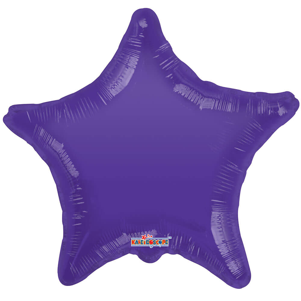 Star Purple Gellibean Plastic Balloon