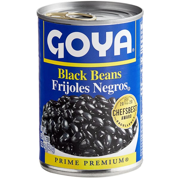 Goya 15.5 oz. Premium Black Beans - 24/Case