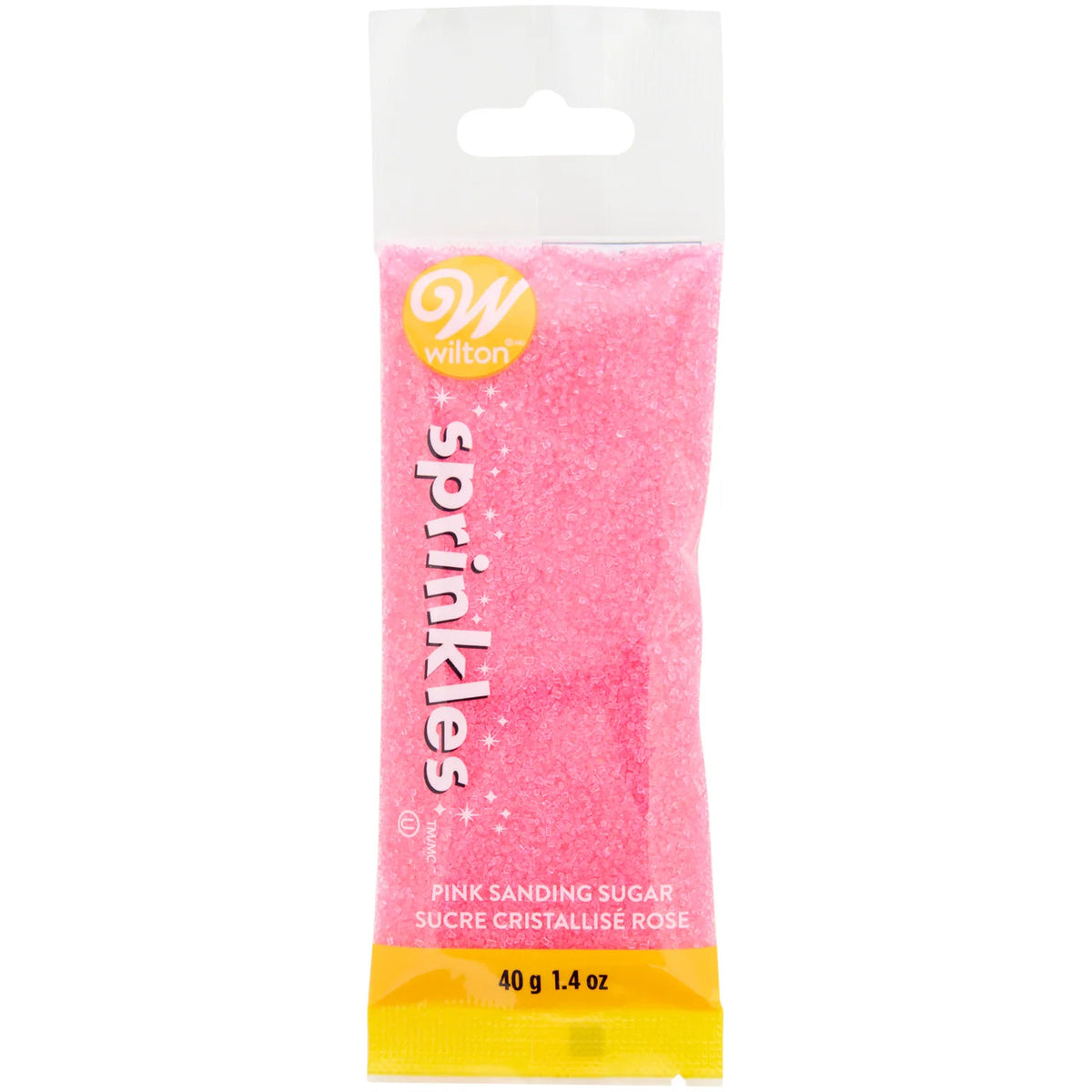 Wilton Pink Sanding Sugar Sprinkles – 1.4 oz.