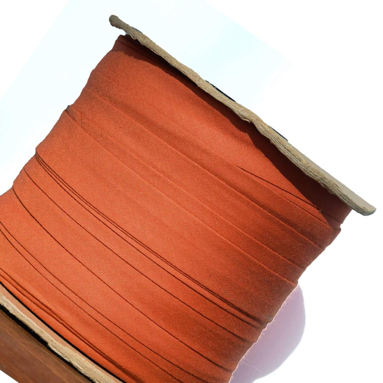5 Yards Rust Orange Bias Tape Polycotton Three Quarter Inch for Binding and Crafting