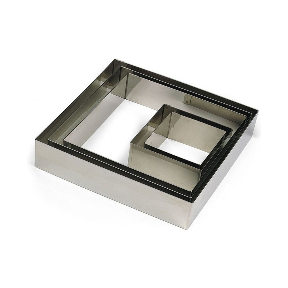 Gobel Square Stainless Steel Cake Ring, 8.75" x 1.75" H (222mm x 45mm H)