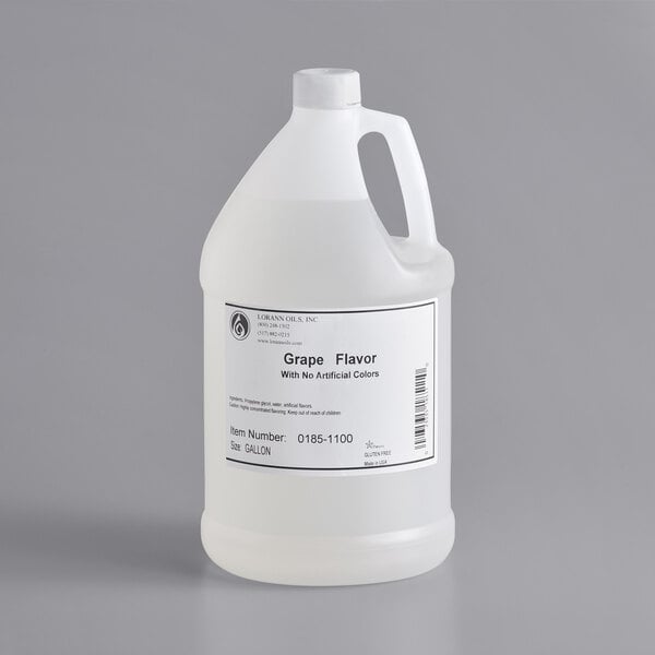 LorAnn Oils No Color Added Grape Super Strength Flavor 1 Gallon