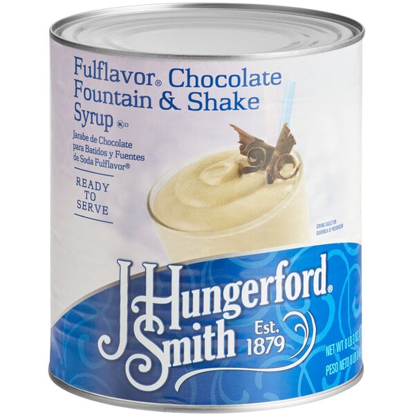 J. Hungerford Smith Fulflavor Chocolate Fountain & Milkshake Syrup #10 Can