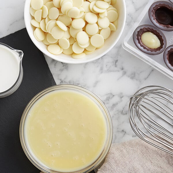 Cacao Barry Heritage Zephyr White Chocolate Pistoles 11 lb.