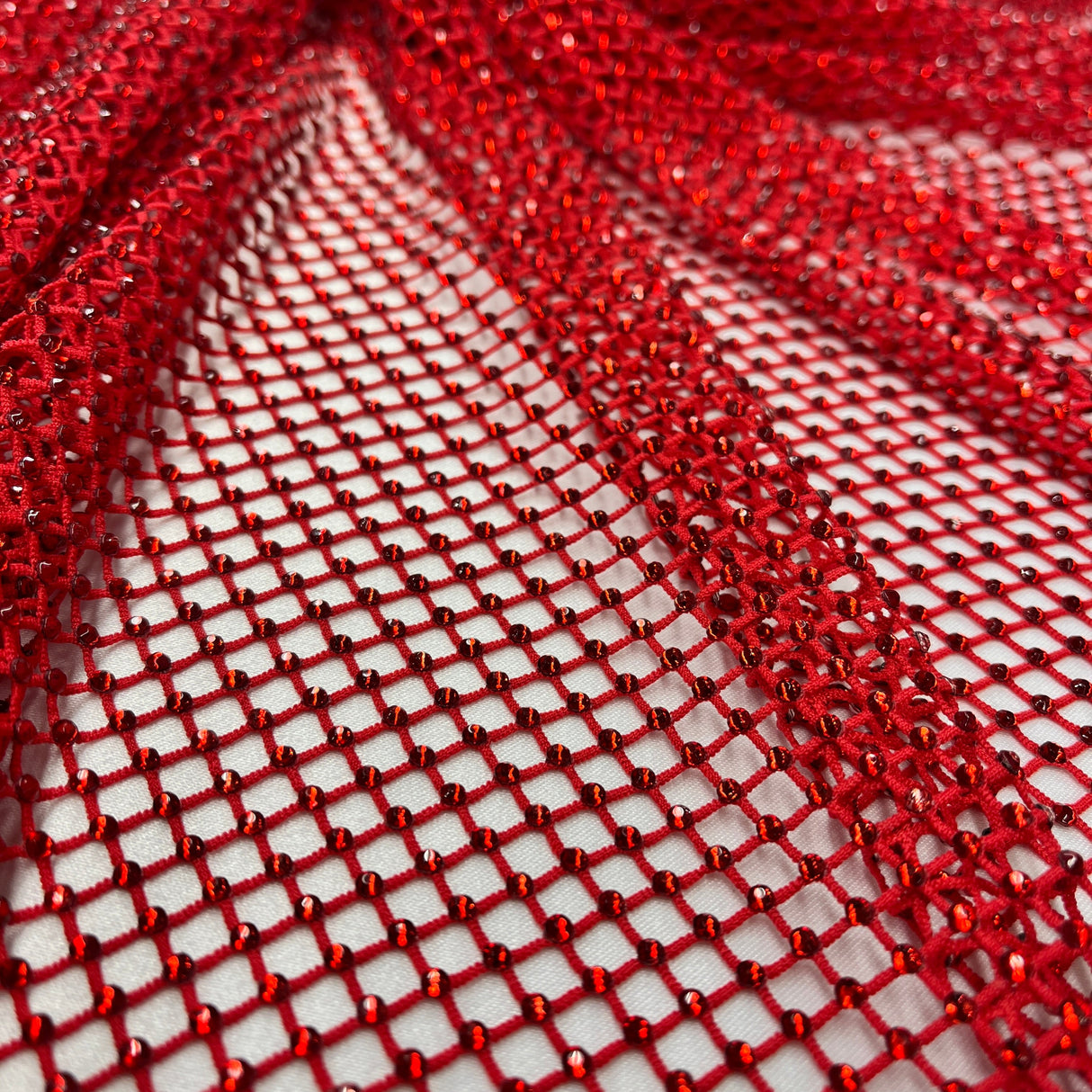 Diamond Fishnet 4-Way Stretch Fabric
