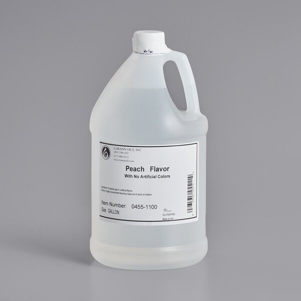 LorAnn Oils No Color Added Peach Super Strength Flavor 1 Gallon