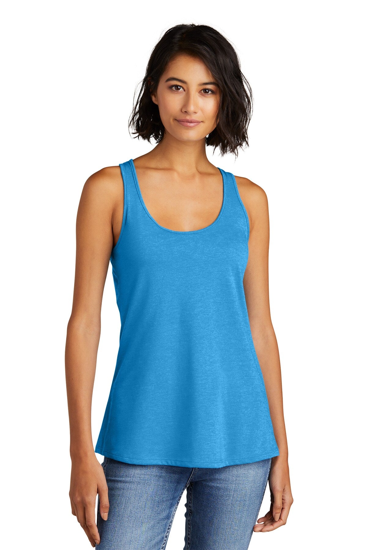 District® Women’s Racerback Tank Recycled Blend Scoop Neck Tee