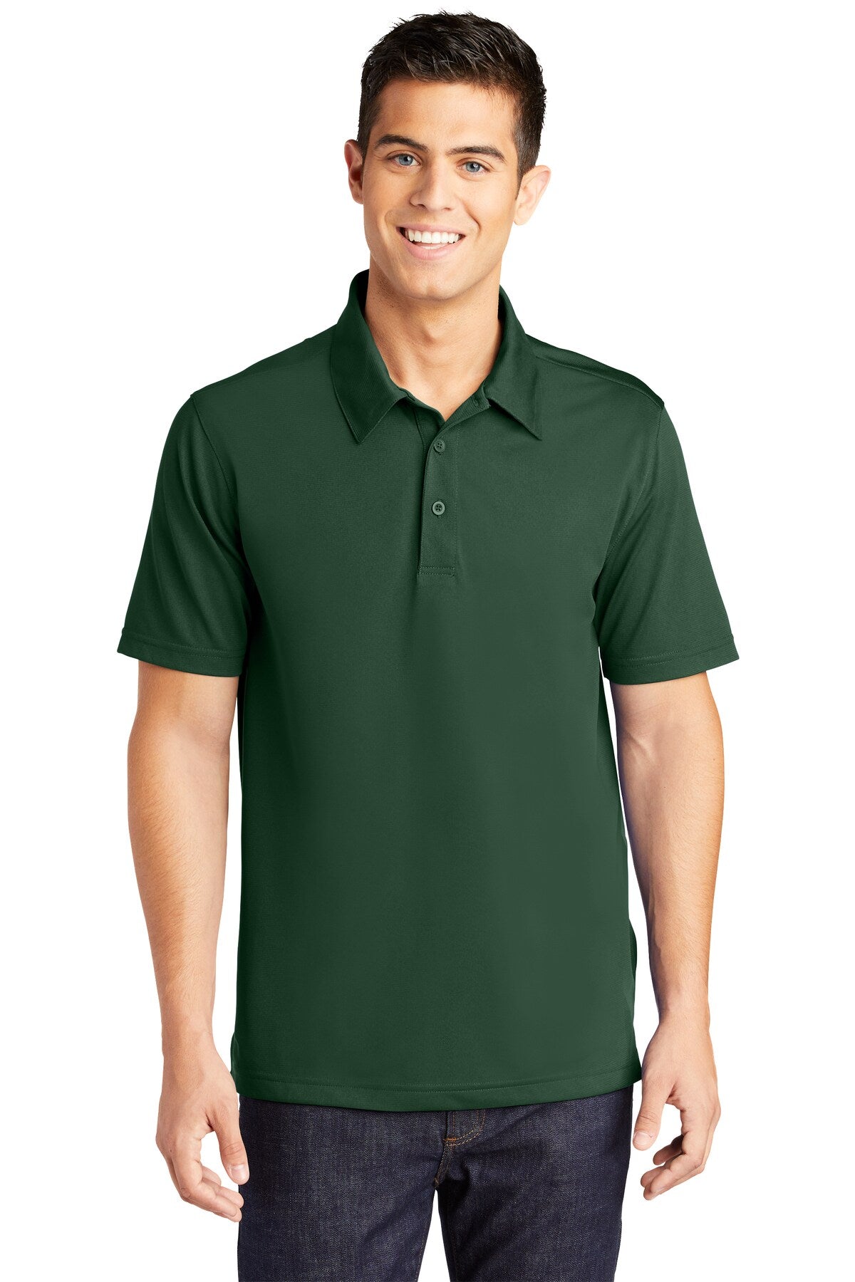 Sport-Tek® PosiCharge Active Textured Collared Short Sleeve Polo