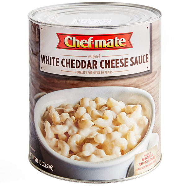 Chef-Mate #10 Can White Cheddar Cheese Sauce - 6/Case