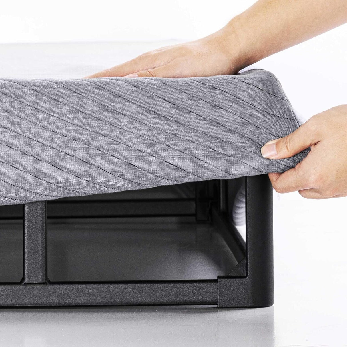 MELLOW Box Spring Heavy Duty Steel Easy Assembly Grey King