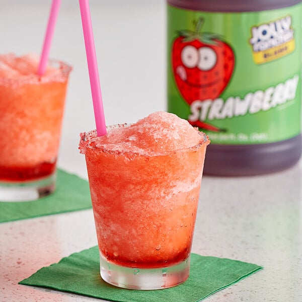 Jolly Rancher 1/2 Gallon Strawberry Slushy 5:1 Concentrate - 6/Case