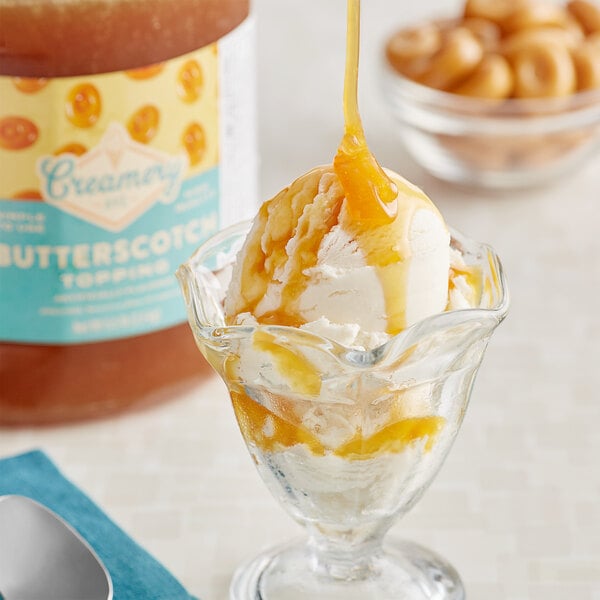 Creamery Ave. Butterscotch Dessert / Sundae Topping 1/2 Gallon - 6/Case