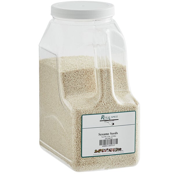 Regal Hulled White Sesame Seeds 5 lb.