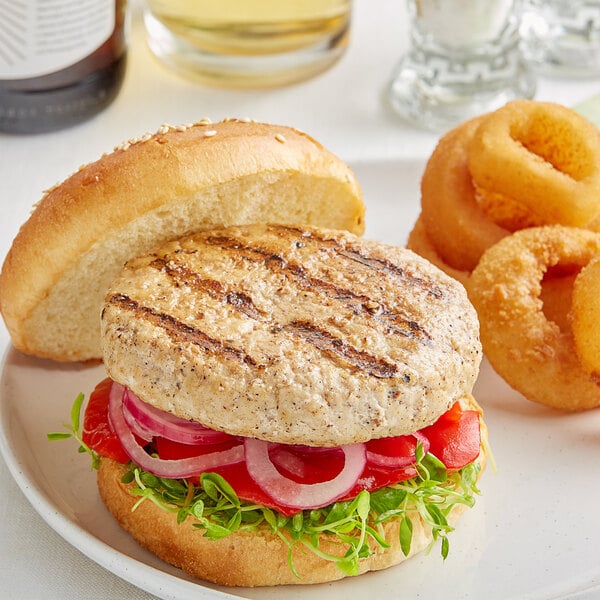 Rastelli's 8 oz. All-Natural Turkey Burger - 20/Case
