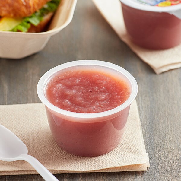 Musselman's Mixed Berry Applesauce 4.5 oz. Cup - 72/Case