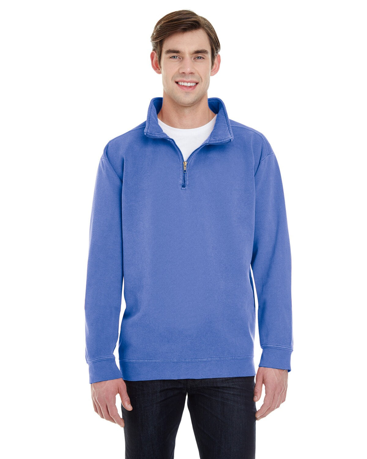 Comfort Colors® Stylish Quarter Zip Sweatshirt