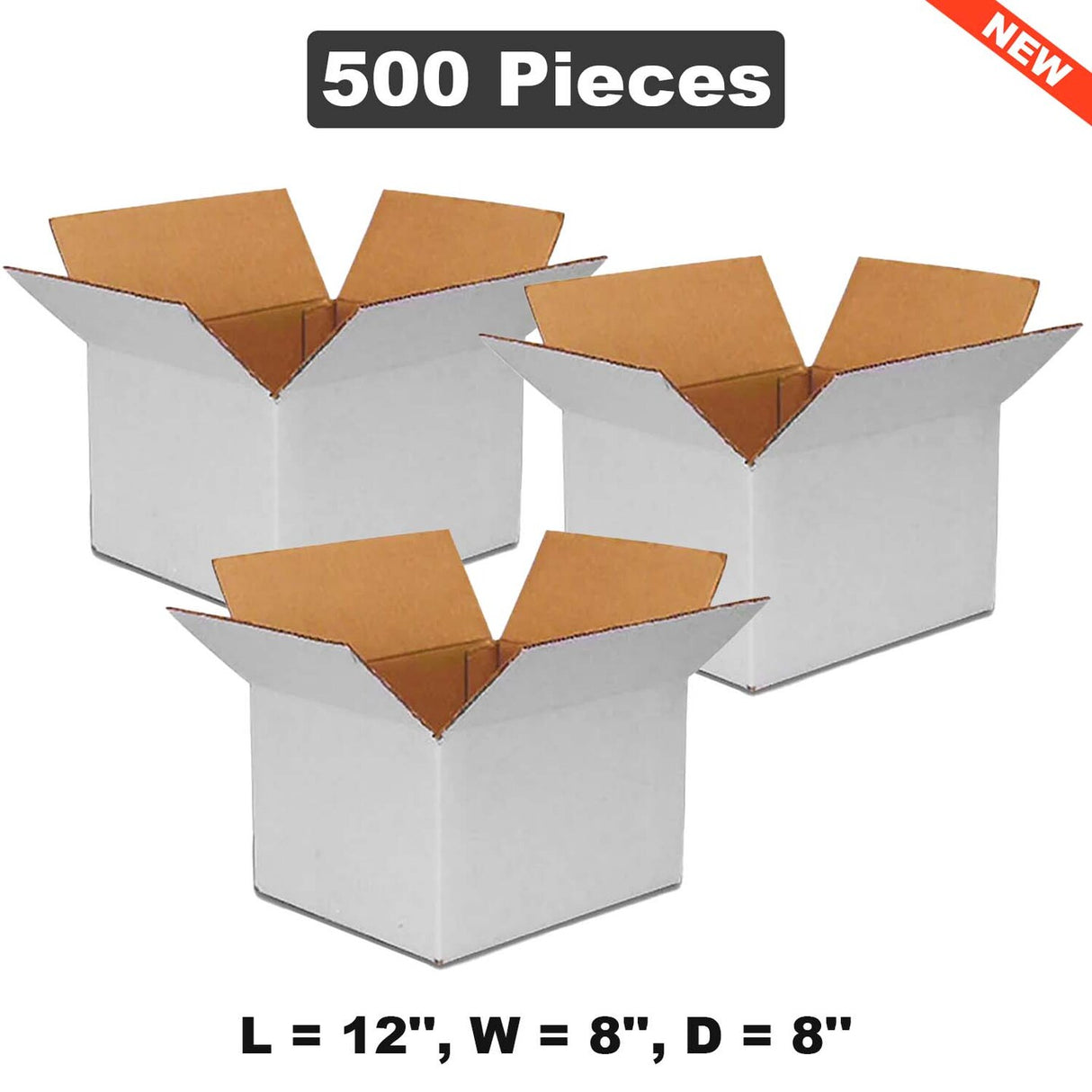 12" x 8" x 8" Corrugated Boxes: Durable and Spacious Packaging