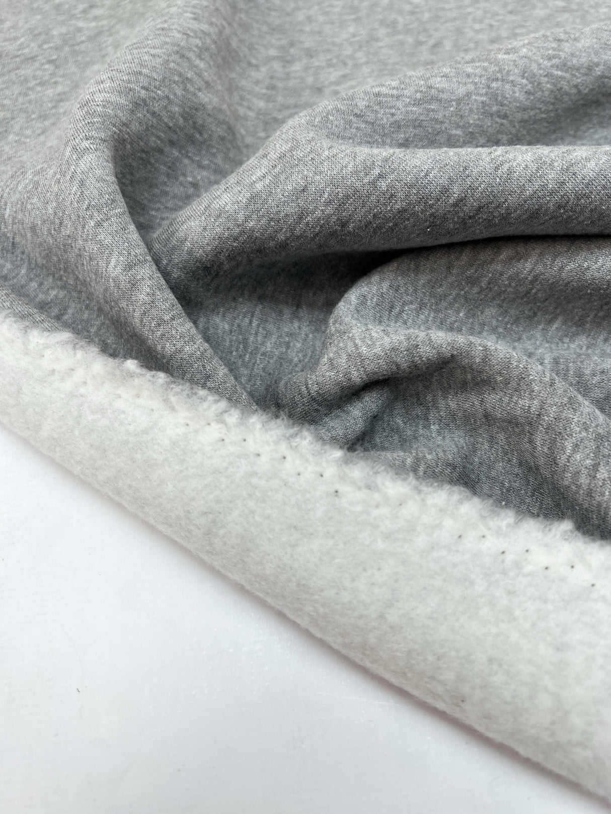 Cotton French Terry Melange Gray