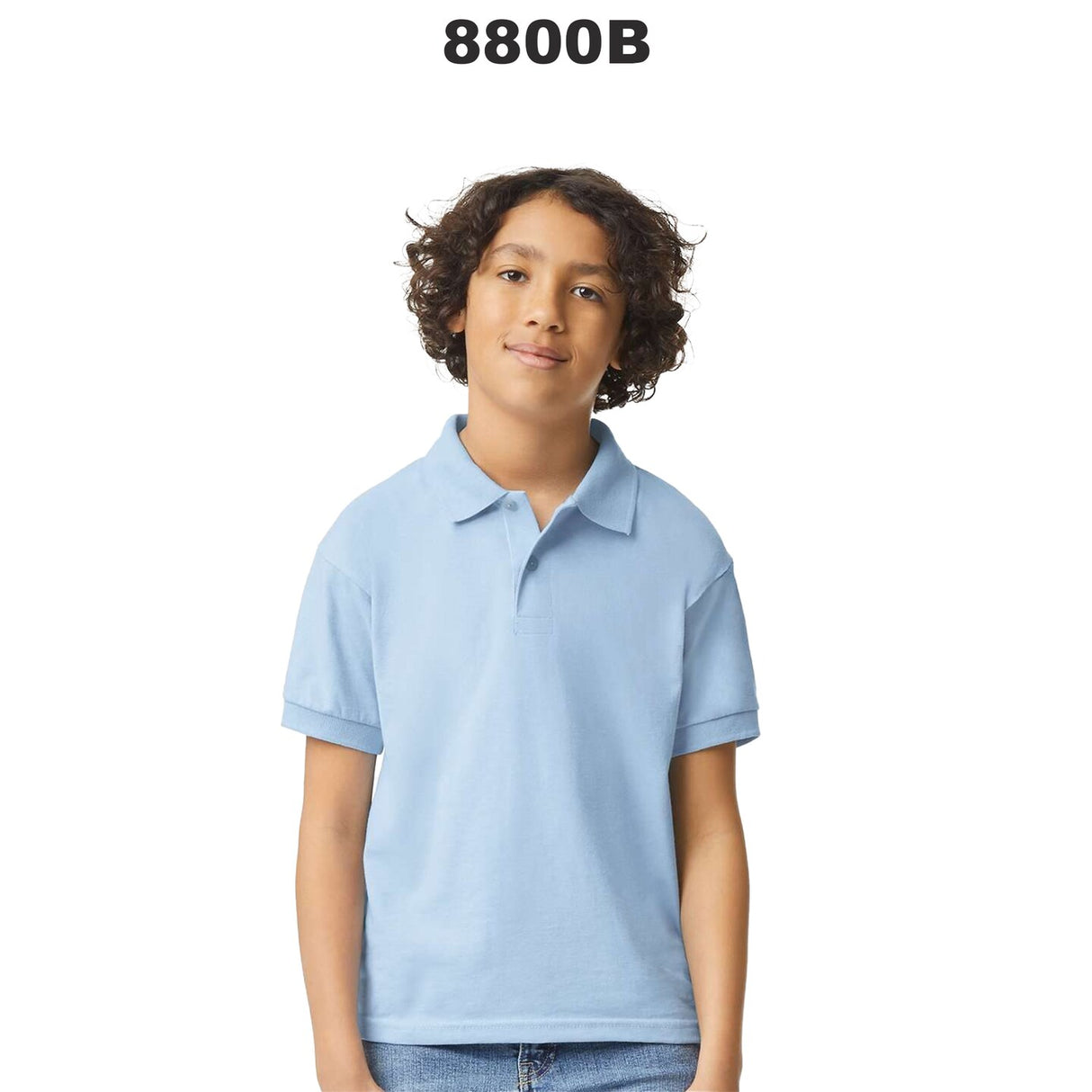 Gildan® Youth DryBlend Jersey Polo Fabric Moisture Wicking Cotton Polyester Knit Material