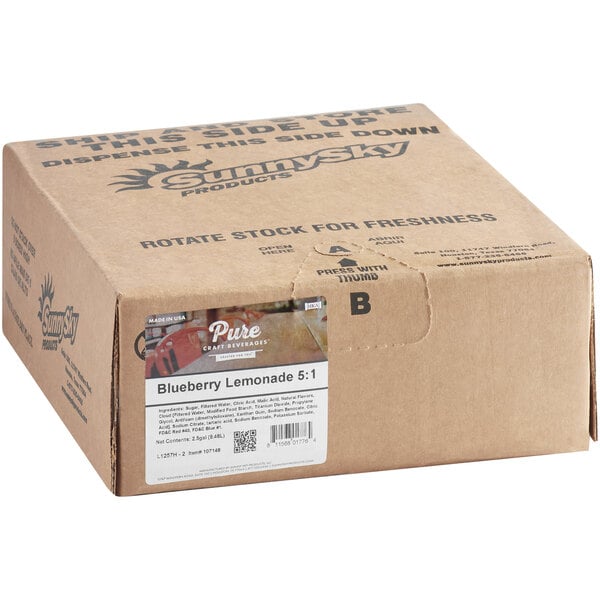 Pure Craft Beverages Blueberry Lemonade Beverage Syrup 2.5 Gallon Bag in Box