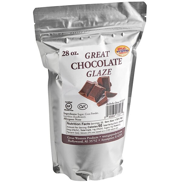 Great Western Chocolate Popcorn Glaze 28 oz.