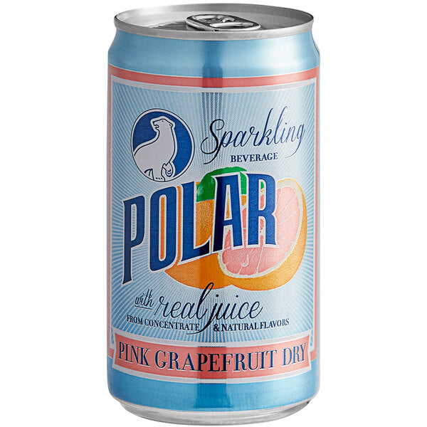 Polar Pink Grapefruit Dry Can 7.5 fl. oz. - 6/Pack