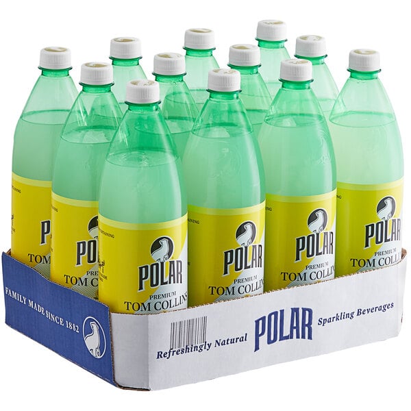 Polar Tom Collins Sparkling Citrus Mixer 1 Liter - 12/Case