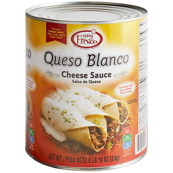 Muy Fresco Queso Blanco Mild White Cheese Sauce #10 Can
