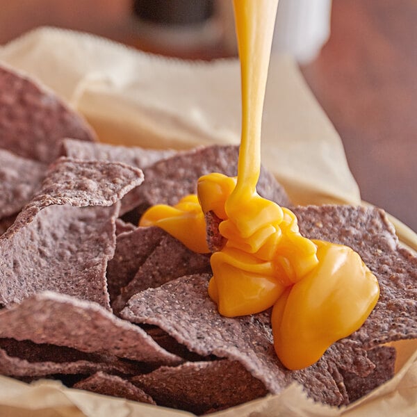 Real Fresh Mild Cheddar Nacho Cheese Sauce #10 Can - 6/Case