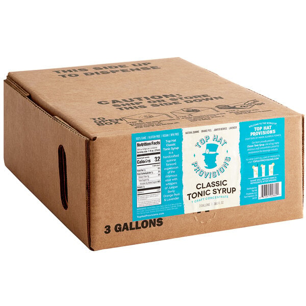 Top Hat Provisions Classic Tonic Beverage / Soda Syrup 3 Gallon Bag in Box