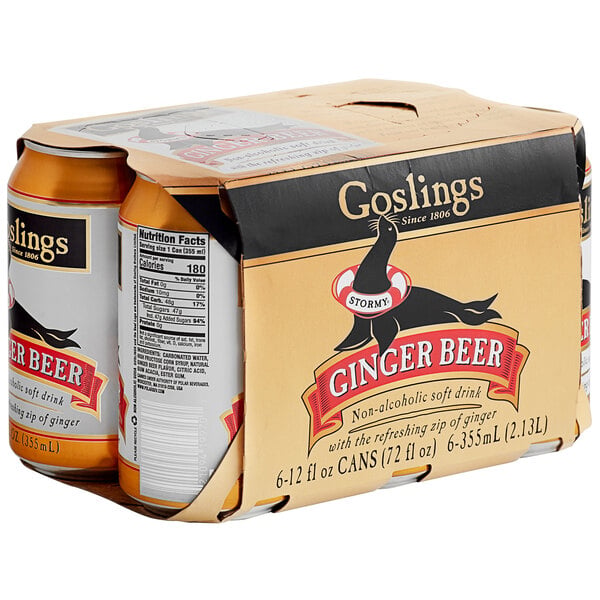 Goslings Ginger Beer Cans 12 fl. oz. - 6/Pack