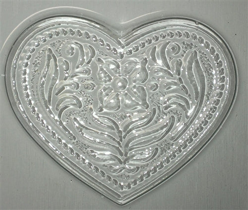 Cameo and Flower Hearts Chocolate Mold